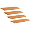 vidaXL Marches d'escalier 4 pi&egrave;ces 70 x 30 x 2 cm Marron Clair
