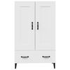 vidaXL Buffet haut Blanc 70x31x115 cm Bois d'ingénierie