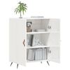 vidaXL Buffet Blanc brillant 69,5x34x90 cm Bois d'ingénierie