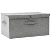 vidaXL Bo&icirc;te de rangement Tissu 50x30x25 cm Gris