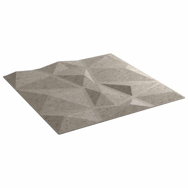 vidaXL Panneaux muraux 48 pcs Gris B&eacute;ton 50 x 50 cm Mousse XPS