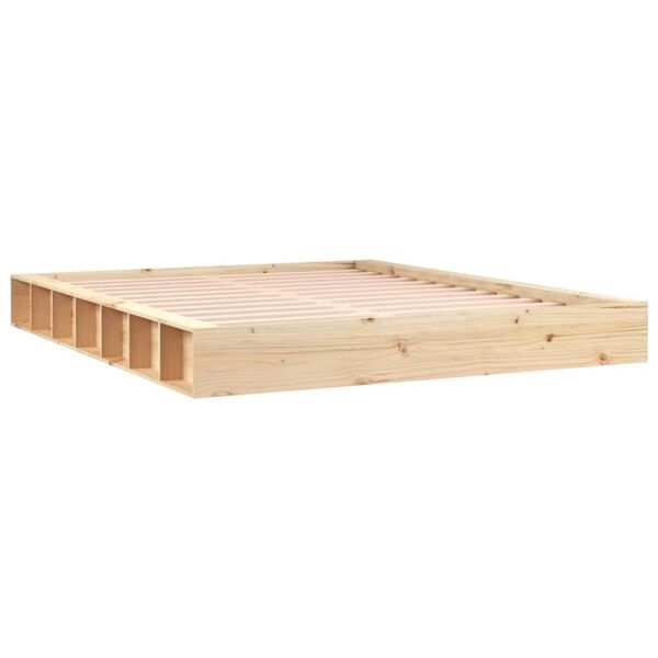 vidaXL Cadre de lit sans matelas 120x200 cm bois massif