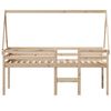 vidaXL Lit haut sans matelas 75x190 cm bois de pin massif