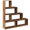 vidaXL &Eacute;tag&egrave;re s&eacute;paratrice de pi&egrave;ce &agrave; 4 niveaux vieux bois