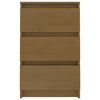 vidaXL Table de chevet Marron miel 40x29,5x64 cm Bois de pin solide
