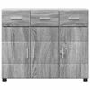 vidaXL Buffet Gris Sonoma 88,5 x 30,5 x 73 cm Bois d'ing&eacute;nierie