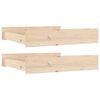 vidaXL Tiroirs de lit 2 pcs bois de pin massif