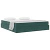 vidaXL Lit avec rangement et matelas Vert fonc&eacute; 160 x 200 cm Velours