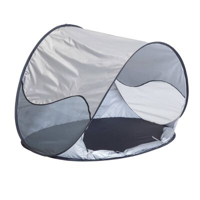 DERYAN Tente de plage avec moustiquaire 120x90x80 cm Argenté