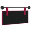 vidaXL T&ecirc;te de lit suspendue Bordeaux 90 x 55 x 7 cm Velours