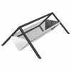 vidaXL Trough d'alimentation pour le b&eacute;tail Argent 111 x 76 x 38 cm