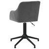 vidaXL Chaise pivotante de bureau Gris clair Tissu