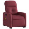 vidaXL Fauteuil inclinable de massage Rouge bordeaux Tissu
