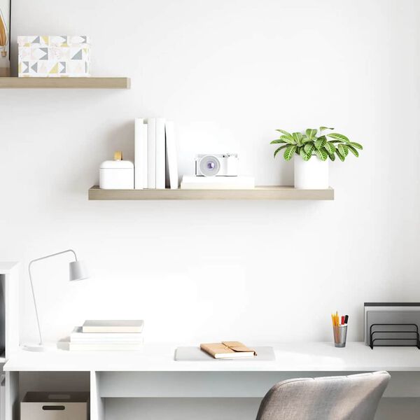 vidaXL &Eacute;tag&egrave;re murale flottante ch&ecirc;ne 90x23,5x3,8 cm MDF