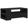 vidaXL Table basse Ch&ecirc;ne noir 102 x 55 x 43,5 cm Bois d'ing&eacute;nierie