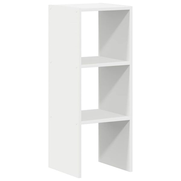 vidaXL Bibliothèque empilable blanc 30x30x80 cm bois d'ingénierie