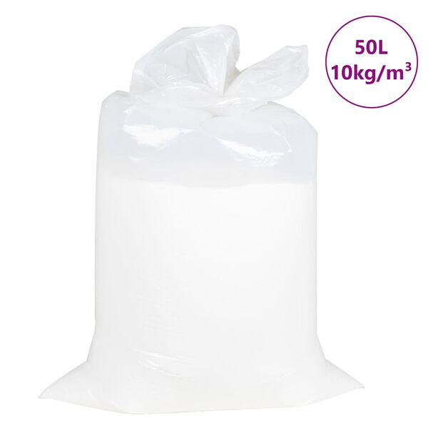 vidaXL Remplissage Pouf EPS 50 L, Blanc, 10 kg/m&sup3;