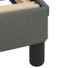 vidaXL Lit avec matelas Dover gris fonc&eacute; 140x190 cm tissu