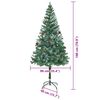 vidaXL Sapin de Noël artificiel avec 300 LED Vert 180 cm PVC et Acier