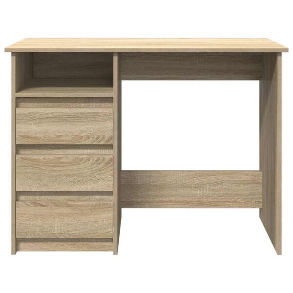 vidaXL Bureau ch&ecirc;ne sonoma 102x50x75 cm bois d'ing&eacute;nierie