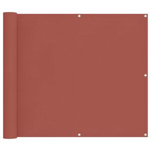 vidaXL &Eacute;cran de balcon Terre cuite 100 x 400 cm Tissu Oxford