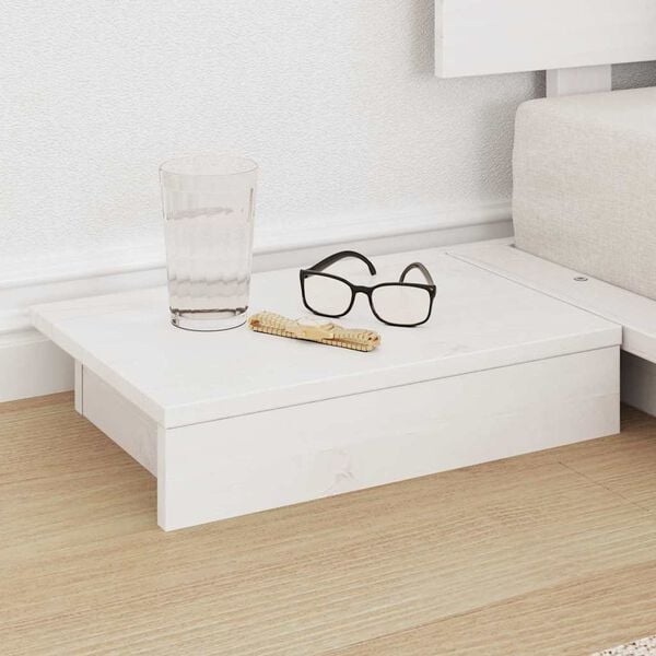 vidaXL Cadre de lit Marron 75 x 190 cm bois