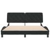 vidaXL Cadre de lit sans matelas noir 160x200 cm velours
