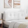 vidaXL Coussin de Dos Blanc 140 x 24 x 50 cm tissu