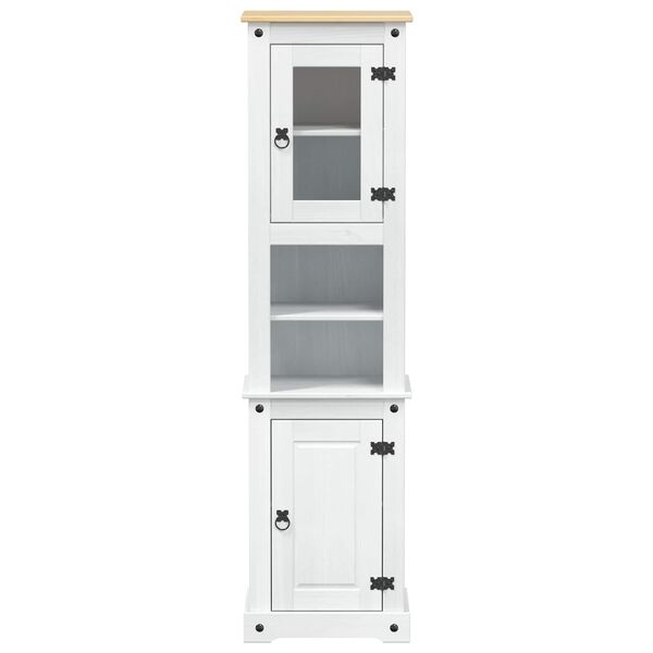 vidaXL Cabinet de salle de bain Blanc 50 x 40 x 185 cm Pin massif