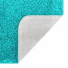 vidaXL Tapis de bain antid&eacute;rapant avec d&eacute;coupe pour toilette Turquoise