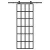 vidaXL Porte coulissante avec kit de quincaillerie 76x205 cm Verre ESG
