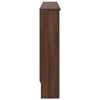 vidaXL Cache-Radiateur Ch&ecirc;ne brun 112 x 19 x 81,5 cm Bois d'ing&eacute;nierie