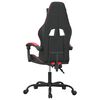 vidaXL Chaise de jeu pivotante Noir et rouge Similicuir