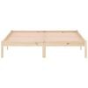 vidaXL Cadre de lit sans matelas 152x203 cm bois massif de pin