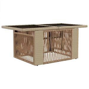 vidaXL Table de jardin relevable Beige 100 x 55 x 37 cm