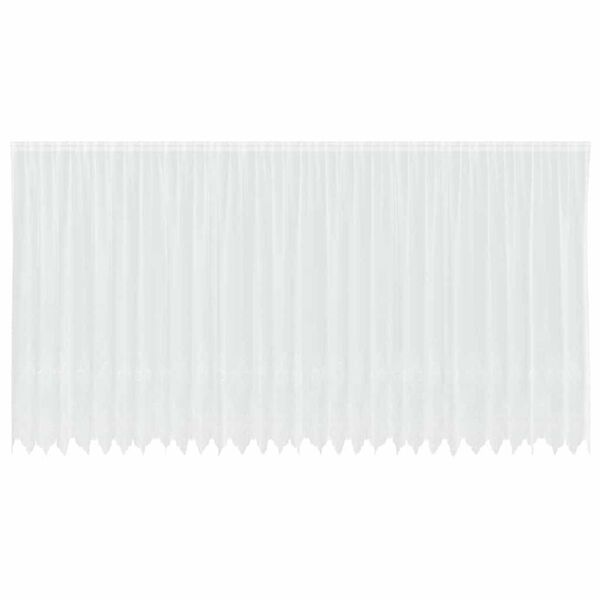 vidaXL Rideau en Dentelle Floral Blanc 200 x 750 cm Polyester
