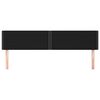 vidaXL T&ecirc;tes de lit 2 pcs Noir 100x5x78/88 cm Tissu