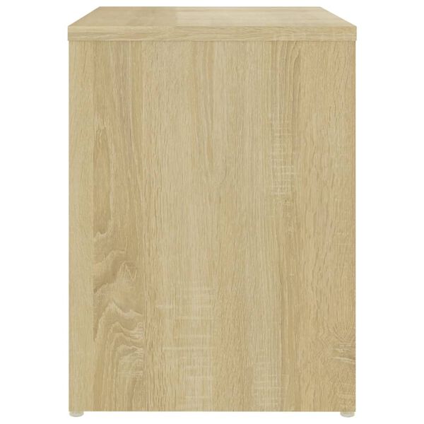 vidaXL Table de chevet ch&ecirc;ne sonoma 40x30x40 cm bois d'ing&eacute;nierie