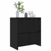 vidaXL Buffet Ch&ecirc;ne noir 70 x 41 x 75 cm Bois d'ing&eacute;nierie