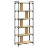 vidaXL Biblioth&egrave;que 6 niveaux ch&ecirc;ne sonoma 76x32x192 cm