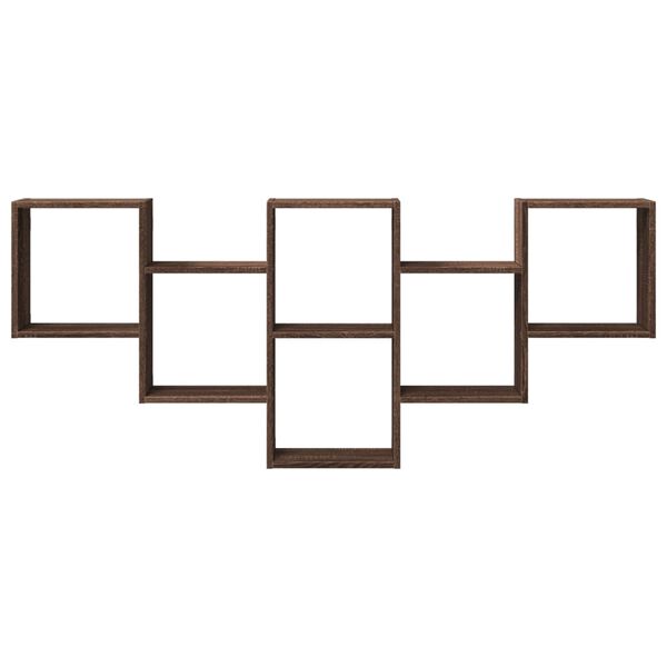 vidaXL &Eacute;tag&egrave;re murale ch&ecirc;ne marron 159x18x66 cm bois d'ing&eacute;nierie