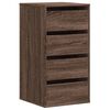 vidaXL Commode d'angle ch&ecirc;ne marron 40x41x76 cm bois d'ing&eacute;nierie