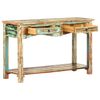 vidaXL Table console 120x40x75 cm Bois solide de récupération