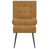 vidaXL Chaise de relaxation avec tabouret Marron Velours