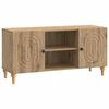 vidaXL Meuble TV 102 x 34,5 x 50 cm Ch&ecirc;ne artisanal Bois d'ing&eacute;nierie