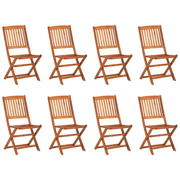 vidaXL Ensemble &agrave; manger de jardin 9 pcs 220x90x75 cm bois d'acacia
