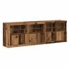 vidaXL Buffet LED Bois ancien 202 x 37 x 67 cm Bois d'ing&eacute;nierie