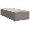 vidaXL Sommier à lattes de lit avec matelas Taupe 100x200 cm Tissu