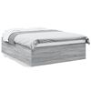 vidaXL Cadre de lit sans matelas sonoma gris 150x200 cm