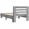vidaXL Cadre de lit sans matelas sonoma gris 75x190 cm